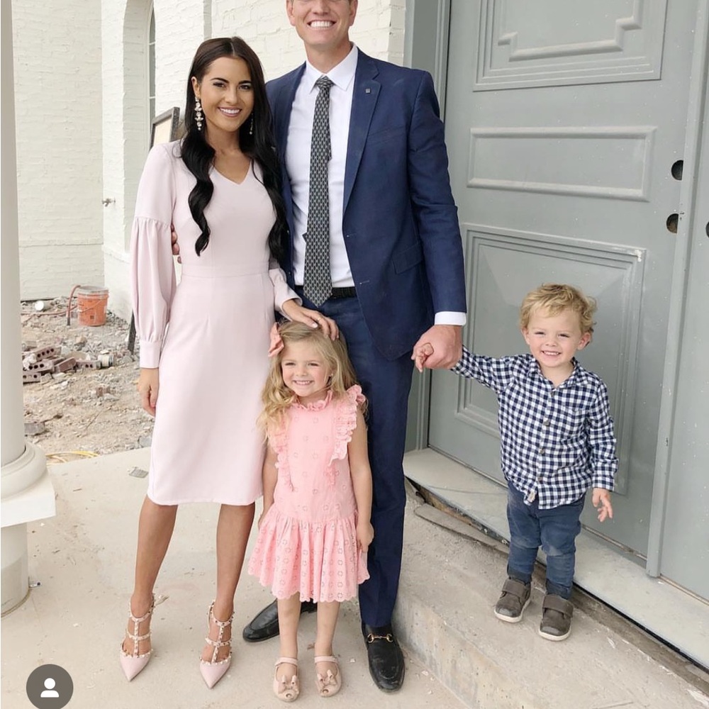 Rachel Parcell Pink Long Sleeve Dress